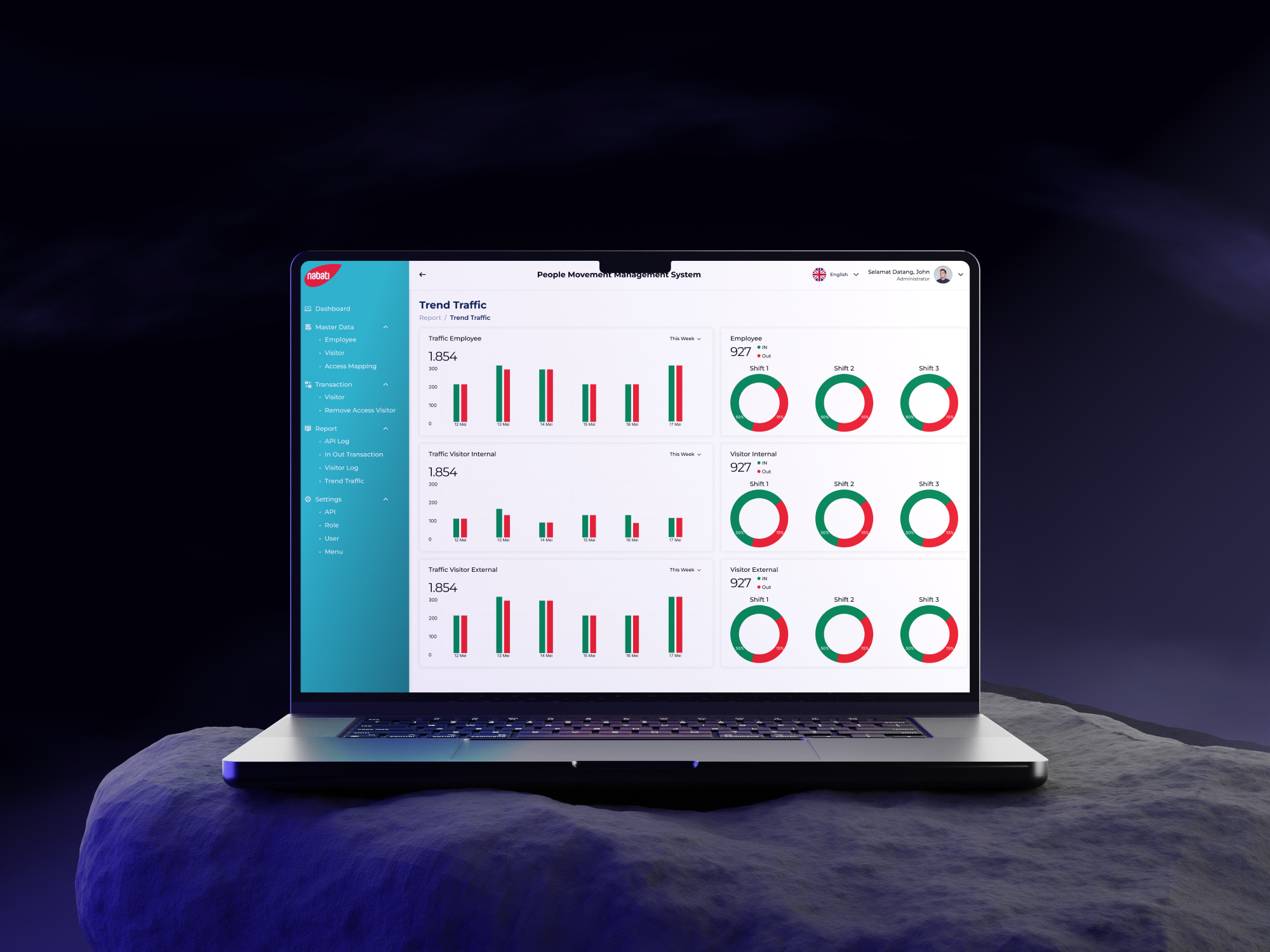 Celestial Laptop Mockup 4